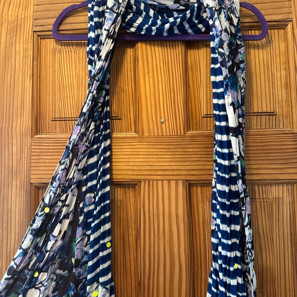 Striped Floral Women's Scarf